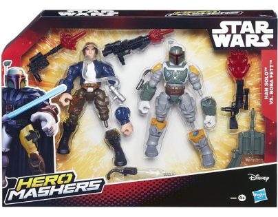 Hasbro Star Wars Hero Mashers Akční balíček - Han Solo vs. Boba Fett