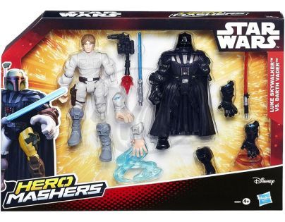 Hasbro Star Wars Hero Mashers Akční balíček - Luke Skywalker vs. Darth Vader