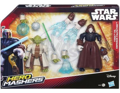 Hasbro Star Wars Hero Mashers Akční balíček - Yoda vs. Emperor Palpatine