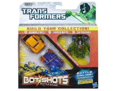 Transformers BOT SHOTS 3-packs Hasbro A2578 - Bumblebee Shockwawe Skyquake