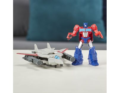 Hasbro Transformers Cyberverse Spark Armour Elite figurka Optimus Prime a Sky Turbine