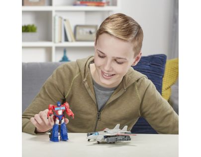 Hasbro Transformers Cyberverse Spark Armour Elite figurka Optimus Prime a Sky Turbine