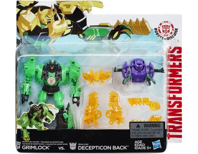 Hasbro Transformers Rid Transformer a Minicon - Gimlock vs. Decepticon Back