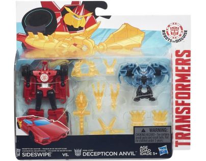 Hasbro Transformers Rid Transformer a Minicon - Sideswipe vs. Decepticon Anvil