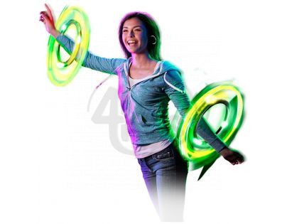 Hasbro A2039 - Twister rave taneční světelné a barevné obruče