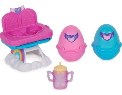 Hatchimals Hrací set s krmící židlí pro zvířátka