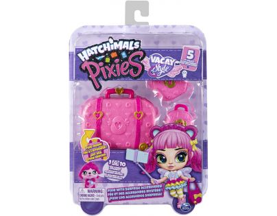 Spin Master Hatchimals pixies panenky v kufru růžová