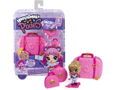 Spin Master Hatchimals pixies panenky v kufru růžová