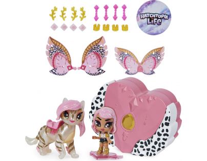 Hatchimals víla se zvířátkem a doplňky Rhythm Rachel and Tigrette