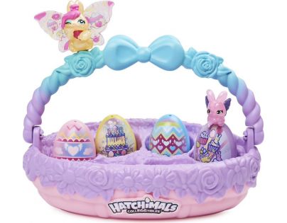 Hatchimals zvířátka v jarním košíku