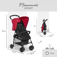 Hauck Sporťák Sport red 5