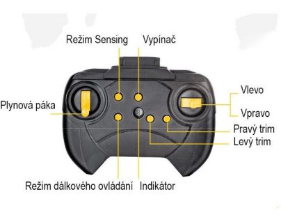 Made Helikoptéra Predátor 2 kanály na dálkové ovládání