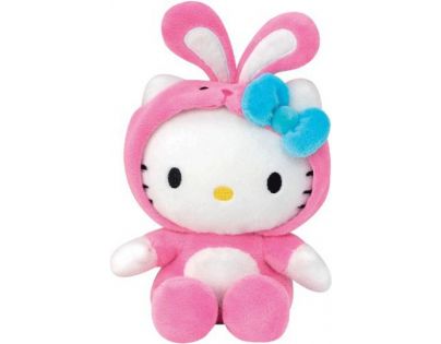 Hello Kitty v oblečku 15 cm Růžový zajíček