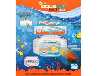 Hexbug Aquabot Led s akváriem - Piraňa žlutá