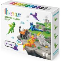 Hey Clay Dračí ostrov modelovací sada s doplňky, 15 tub 3