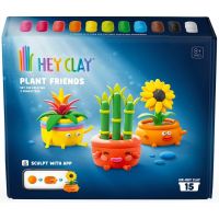Hey Clay Rostlinkoví přátelé modelovací sada s doplňky, 15 tub 2