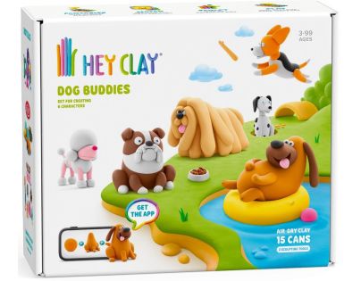HEY CLAY SET DOG BUDDIES 15PK CEE