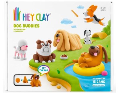 HEY CLAY SET DOG BUDDIES 15PK CEE