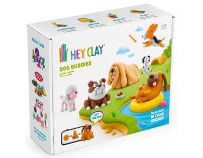 HEY CLAY SET DOG BUDDIES 15PK CEE