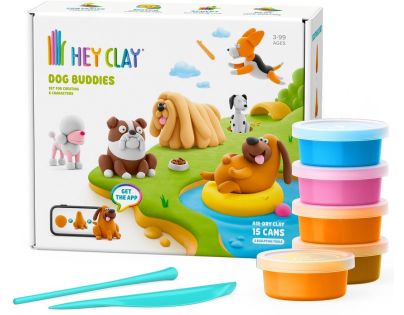 HEY CLAY SET DOG BUDDIES 15PK CEE