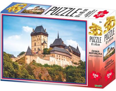 HM Studio 3D Puzzle Hrad Karlštejn 500 dílků