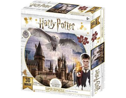 HM Studio 3D puzzle Harry Potter Bradavice a Hedvika 300 ks