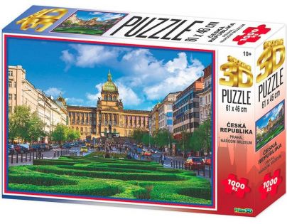 HM Studio 3D Puzzle Praha Národní Muzeum 1000 dílků