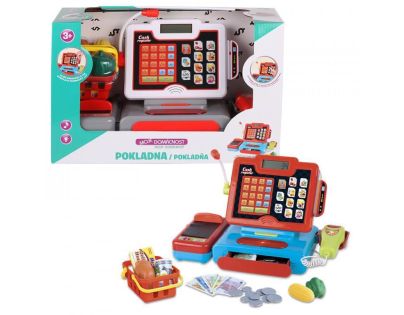 HM Studio Dětská Pokladna digitální bílošedá - Poškozený obal