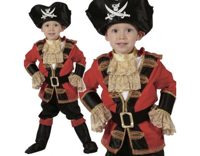 HM Studio Dětský kostým Pirát 92 - 104 cm - Poškozený obal