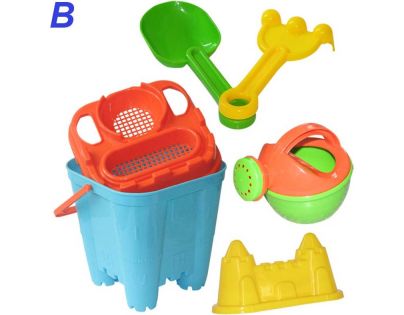 HM Studio Kyblíček set s konvičkou žlutý hranatý kyblík