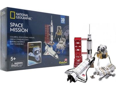 HM Studio National Geographic Puzzle 3D Vesmírná mise 80 dílků