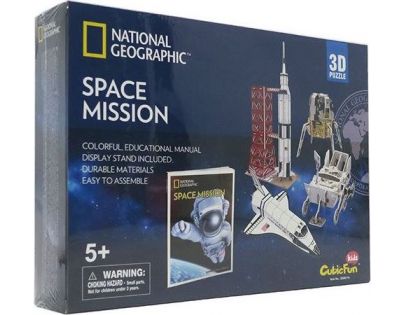 HM Studio National Geographic Puzzle 3D Vesmírná mise 80 dílků