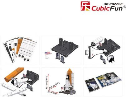 HM Studio Puzzle 3D Vesmírný průzkum NG 65 dílků