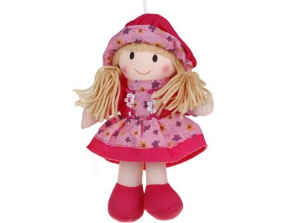 HM Studio Panenka textilní 20 cm Růžová