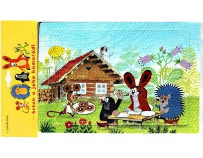 HM Studio Puzzle pěnové Krtek před chaloupkou 6 dílků
