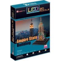 HM Studio Puzzle 3D Empire State Building Led 38 dílků 4