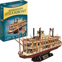 HM Studio Puzzle 3D Mississippi Steamboat 142 dílků 2