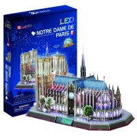 HM Studio Puzzle 3D Notre Dame de Paris LED 144 dílků