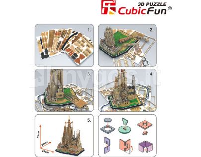 HM Studio Puzzle 3D Sagrada Família 194 dílků