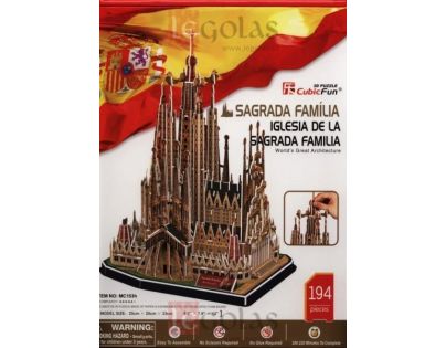 HM Studio Puzzle 3D Sagrada Família 194 dílků