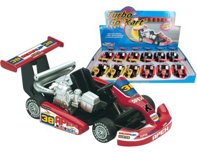 HM Studio Turbo Go Kart žlutá motokára