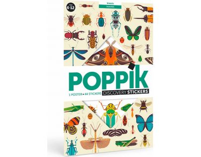 Poppik Samolepkový plakát vzdělávací Hmyz