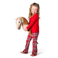 Hobby horse Gracia, béžová klisna na tyči, provázková hříva 2