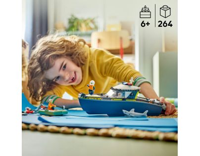 LEGO® City 60456 Honička v policejní lodi
