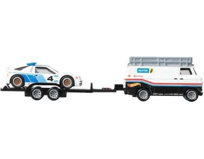 Hot Wheels 3 ks Prémiový angličák s týmovým tahačem dodávka