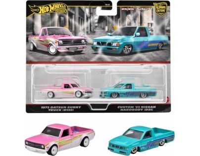 Hot Wheels Angličák Premium 2 ks 1975 Sunny truck a Custom 93 Nissan hardbody
