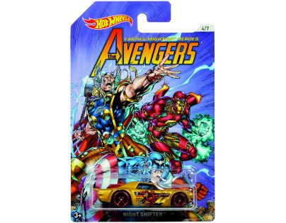 Hot Wheels Avengers Tématické auto Night Shifter