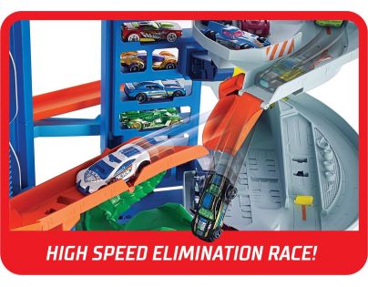 Hot Wheels city garáž s T-rexem