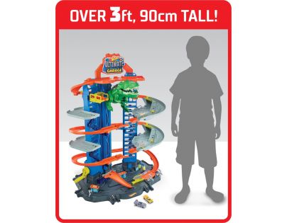 Hot Wheels city garáž s T-rexem