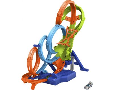 Hot Wheels Dráha se čtyřmi smyčkami